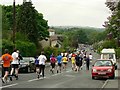 Runners in Hawksworth Road, Horsforth