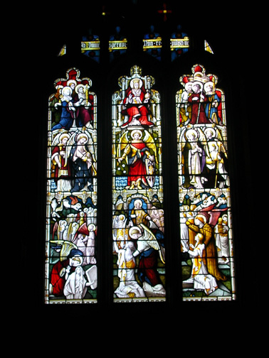 Stained Glass Window in Butcombe Church, Somerset