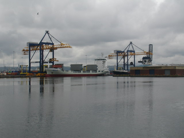 Container Ship in Grange Dock