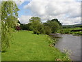The River Wyre and a landscaped area, Garstang