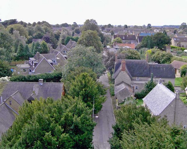 Church Lane, Potterspury, looking south-west.