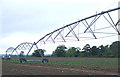 Irrigation quipment on a potato Field, Shropshire