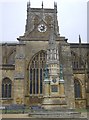 Memorial outside Sherborne Abbey