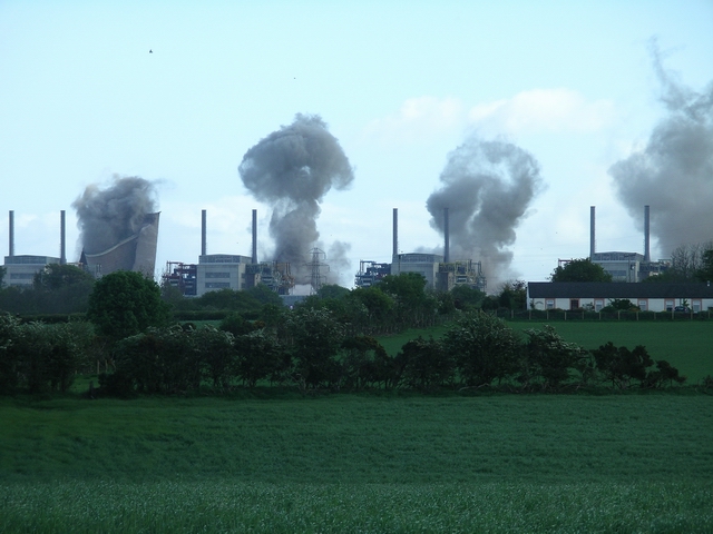 Chapelcross nuclear power station demolition 5