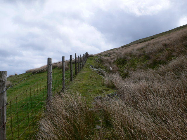 Fence on Bwlch y Pentre