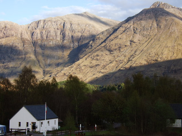 Reception block at the Camping Club site Glen Coe