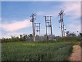 Electricity sub-station between Farnham and Minchington