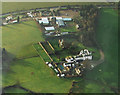 Pengethley Manor Hotel from the air