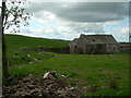 Farmland and abandoned building at Lochhill farm