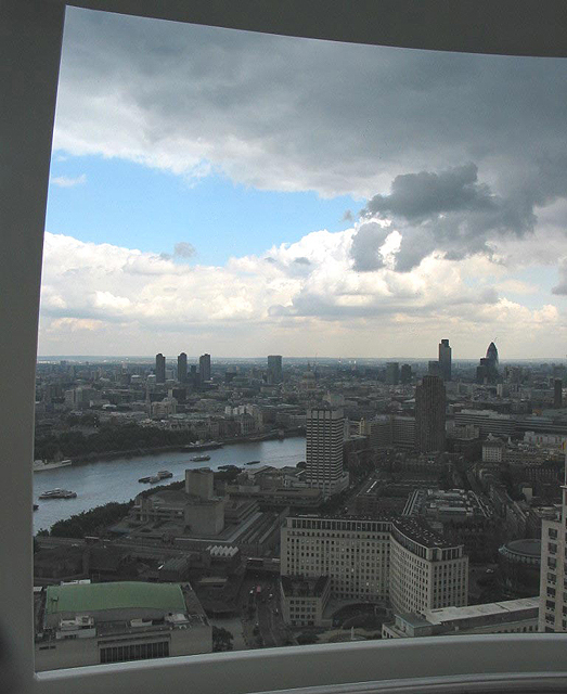 London from the Eye as it descends