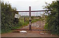SP4534 : Gates to Barford St John Ministry of Defence site by Duncan Lilly