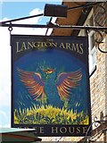ST9408 : Sign for the Langton Arms by Maigheach-gheal