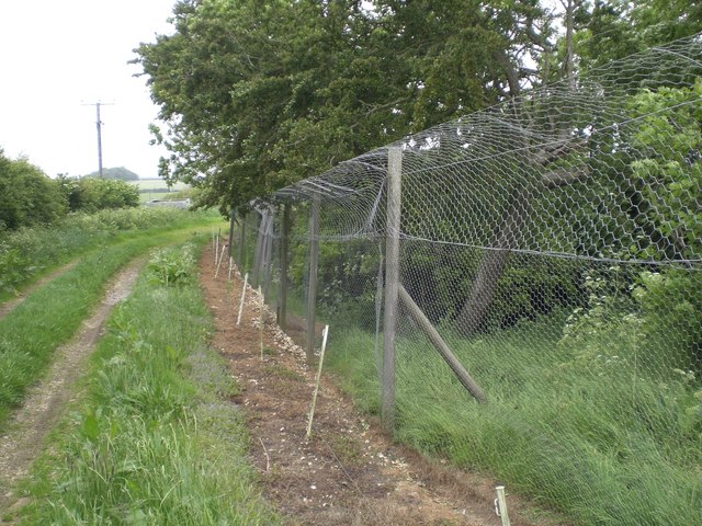 Fence around wooded pit