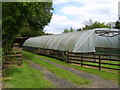 Plastic covered barn