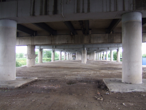Under the M6 viaduct at Bescot