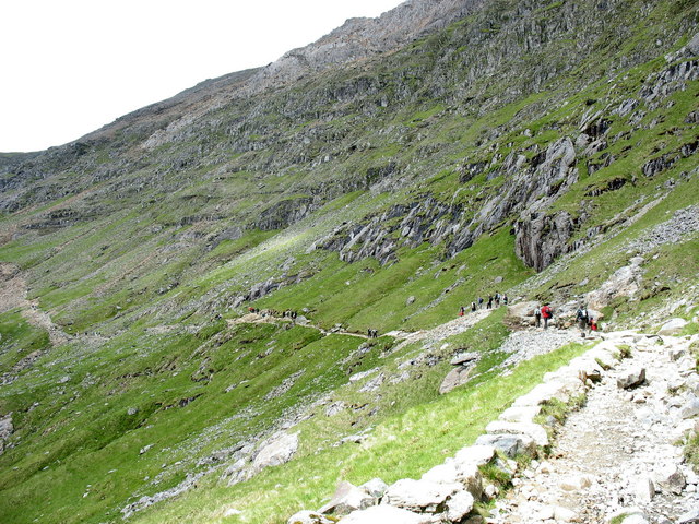 The Curve Below Crib Y Ddysgl Ridge C Eric Jones Cc By Sa 2 0