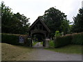 Lytch gate and churchyard at St Martin