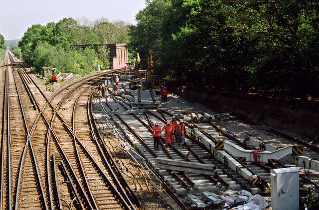 Mainline To London Effingham Junction © Bryan Sherwood Geograph Britain And Ireland 2489