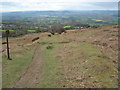 Old railway track at Clee Hill