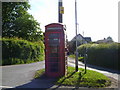 Telephone Box at the road junction.