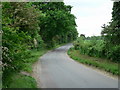 Looking southwest down Hall Road