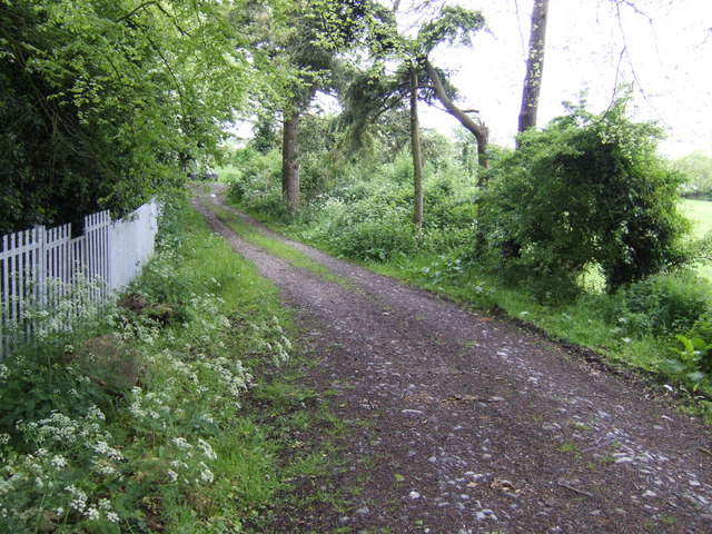 Track parallel to the railway line