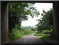 Country road under the M50 near Rudhall