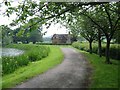 Lodge next to JCB Lake at Rocester