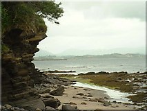 G8574 : Low cliff on southern shore Doorin peninsula. by David Baird