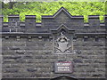 Datestone in ornate entrance