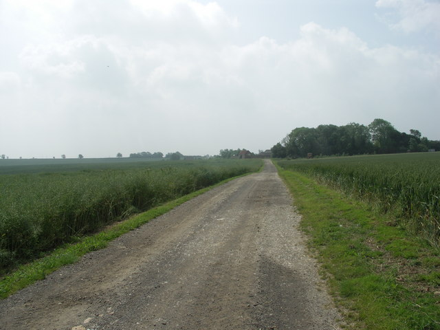 The Track to Wythemail Park Farm.