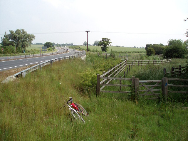 Bridleway onto A43