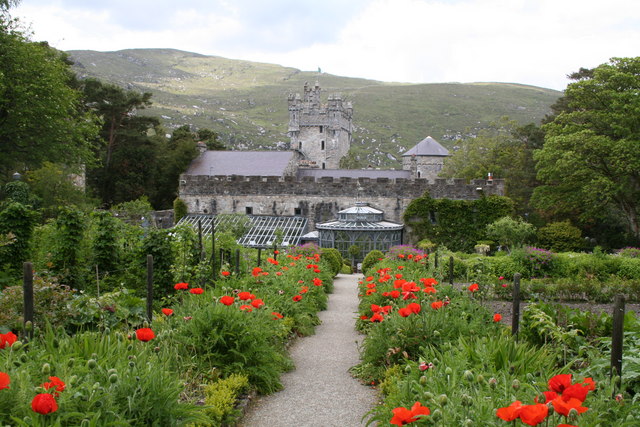 Glen Veagh Castle and gardens, Co Donegal