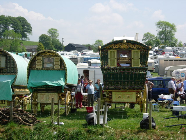Caravans at Appleby Horse Fair
