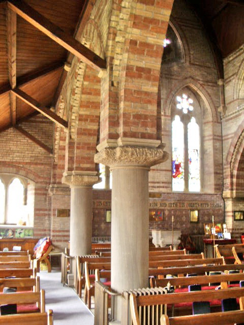 Christ Church, Silloth, pillar detail