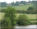 View across Hartleton lake. Spot the M50