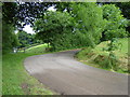 Bend in road to Maes-mawr