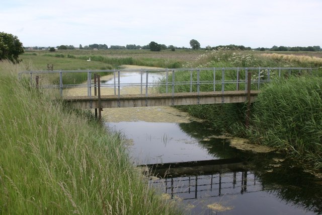 Footbridge Over Drainage Ditch