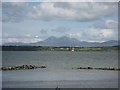 The Paps of Jura seen from Bowmore Jetty