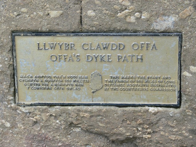The start of Offa's Dyke Path