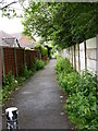 Footpath alongside Elton Cricket Club