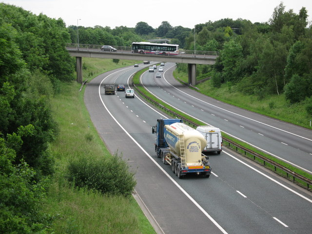 M66 Motorway at Ramsbottom © Paul Anderson cc-by-sa/2.0 :: Geograph ...