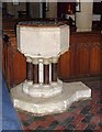 St Katherine, Ickleford, Herts - Font