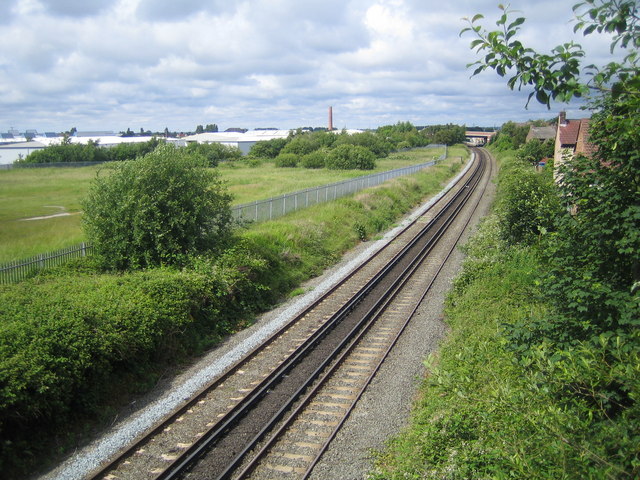 Liverpool: Railway line near Aintree