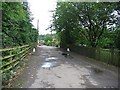 Lane running through Houghall Farm