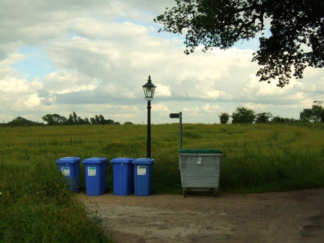 Recycling in the countryside.