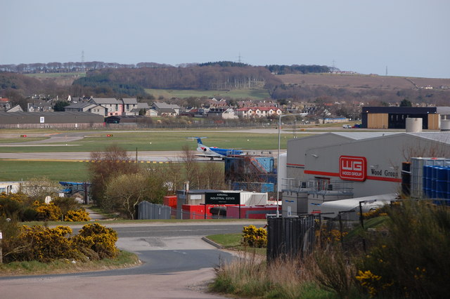 North end of Aberdeen Airport main runway