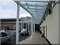 Waiting area at the main entrance to The Royal Blackburn Hospital