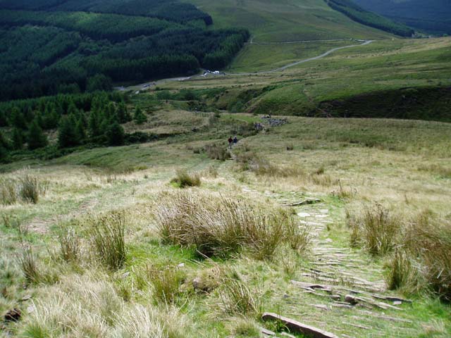 The Beacons Way at Craig y Fan Ddu © Claire Seyler :: Geograph Britain ...