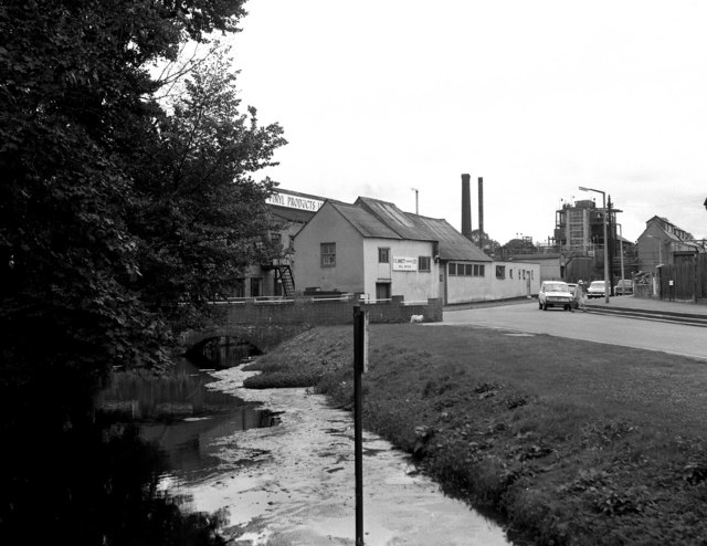 Butter Hill Bridge and Vinyl Works, Carshalton, Surrey